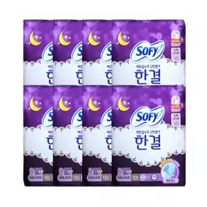 쏘피 바디피트 한결 오버나이트 날개형 생리대 10P x 8개