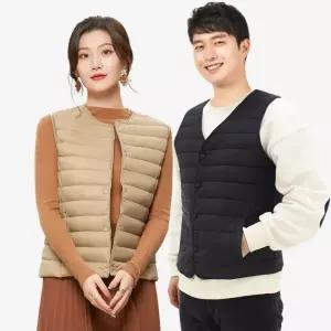 경량패딩조끼 브이넥/유넥 겨울조끼 베스트 경량조끼 바람막이 남녀공용조끼 패딩조끼