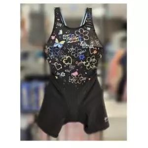 레노마수영복 HC04 *폴리백증정*여 아동 X형 3부 실내수영복 // GS2E863(BK,BU)