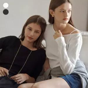 [롯데백화점]게스 여성 언발란스 긴팔 티셔츠(OP3K5423)