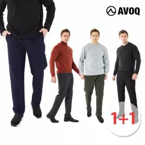 [아보크]웜업 기모팬츠 1+1 (남성)