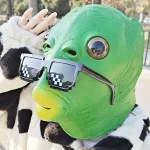 괴물 물고기가면 파티 귀신가면 외계인 동물인형모자 지락실 인생네컷소품
