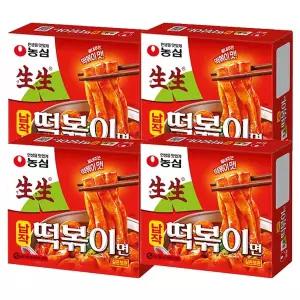농심 생생납작 떡볶이면 258g x 4개