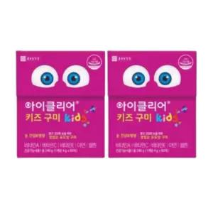어린이눈 아이클리어키즈 영양제 구미 60개입 2박스