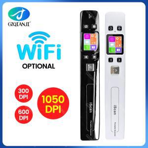 북스캐너 Iscan02 휴대용 핸드 헬드 디지털 무선 와이파이 1050DPI LCD 오피스 스캐너 문서 사진 JPG PDF 영수증 A4 미니 핸디