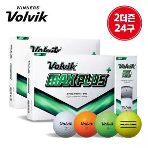 볼빅 맥스플러스 경량 플로팅볼 3피스 골프공 2더즌24구 VOLVIKMAXPLUSWHT