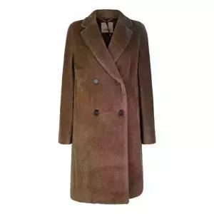 26SS 막스마라 S 여성 ROSETO 로제토 알파카 울 더블 코트 브라운 ROSETO 026