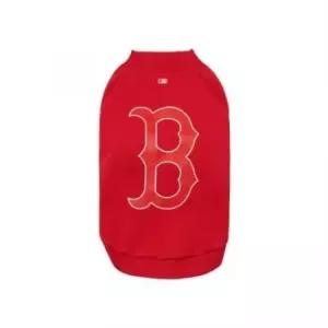 MLB MLB강아지옷 JQT 7APEM0114-43RDS PET 빅로고 맨투맨 B Red