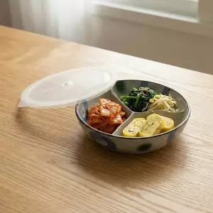 그린 청동백 세칸찬기 특대 1P 반찬통 나눔찬통