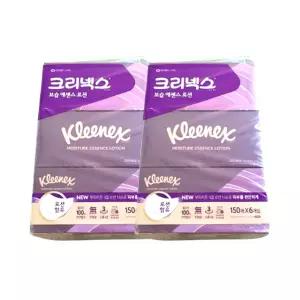 크리넥스 보습 에센스 로션 곽티슈 미용티슈 150매 x 12개