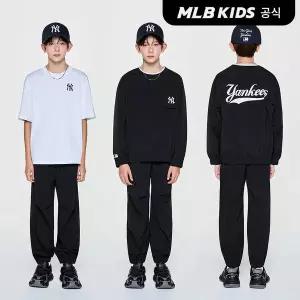 [MLB키즈](공식)25FW 베이직 우븐 맨투맨 3P 세트 NY (Black) 7AS2EB254-50BKS