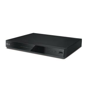 LG DP132H DVD 플레이어 풀 HD 업스케일링, 기존 재생, USB HDMI 출력, 직접 녹음, 리모컨 포함 u2013 블랙