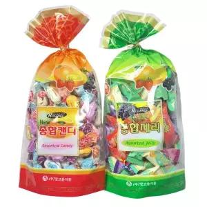 맛고을 종합캔디 종합제리 2개 500g 간식 어린이날 학교 생일 선물 화이트데이