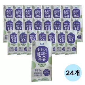 소화가잘되는우유 저지방, 190ml, 24개