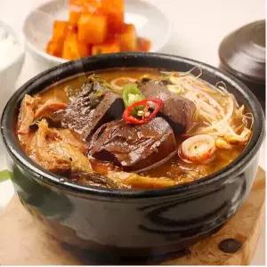 부산 가야 선지 해장국 630g x 4팩 / 국내산 소선지 23% 높은함량 우거지