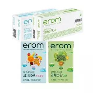 [이롬]이롬 황성주박사의 과채습관 트로피컬 140ml 24팩 + 그린 140ml 24팩 (총48팩)
