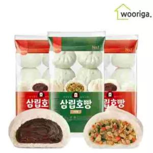 학교 대량 마트 삼립호빵 냉동 팥호빵 16입 야채호빵 서치72