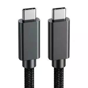 모비큐 인텔 인증칩 썬더볼트 4 40Gbps 240W 8K 안드로이드 오토 지원 C to C 케이블 EM-CTC5A10G