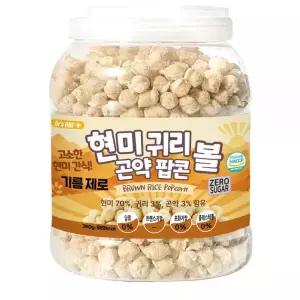 곤약쌀팝콘 곤팝 현미귀리 곤약 팝콘볼 240g 당제로 곤약다이어트 저칼로리 포만곤약팝콘 과자 시리얼 국내