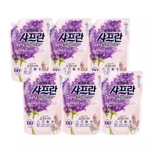 샤프란 섬유유연제 릴렉싱 아로마 리필 1.6L x6개