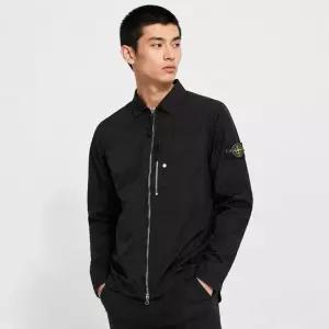 스톤아일랜드 6S 1200038 S0019 V0029 나일론 메탈 에코닐 오버셔츠 자켓 블랙
