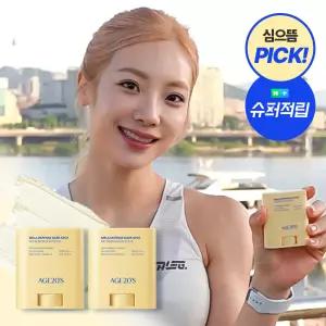 심으뜸PICK/슈퍼적립) 에이지투웨니스 멜라 디펜스 기미 노세범 선스틱 20g 2개(+클렌징티슈10매,수분선크