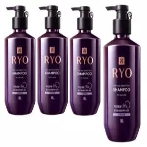 려 자양윤모 9EX 탈모증상전문케어 지성두피용 샴푸 400ml 4개 (청소포30매 2팩 발송)