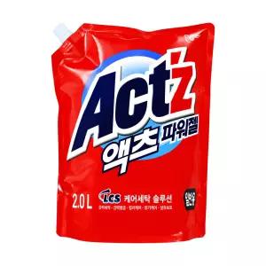 액츠 파워젤 일반용 2L 1개 / 액체 세탁세제 리필