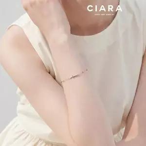 [하프클럽/]CIARA 14K Grosseto 트윙클 크로스 팔찌(GoldPlated)