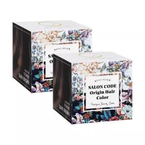 제니하우스 시즌3 살롱코드 오리진 헤어컬러 염색약 다크브라운, 2개, 새치커버 멋내기