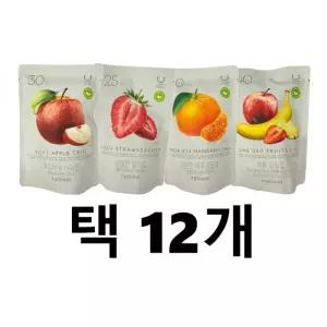 딜라이트 프로젝트 과일칩 4종 택 12개 딸기칩 사과칩 제주감귤칩 하루과일칩