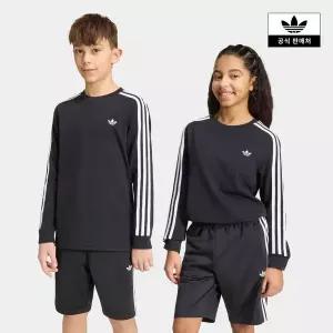 [아디다스키즈](신세계 사우스시티)[adidas kids] (A130-A160)3-스트라이프 롱슬리브 티셔츠 (KR6505)