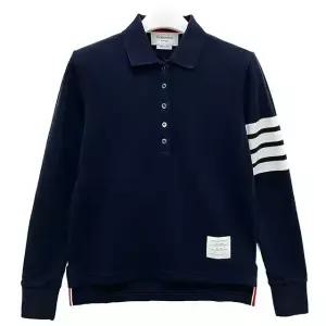 26FW 클래식 사선 완장 4바 폴로 긴팔티 네이비 (FJP053G 07976 415) [당일]