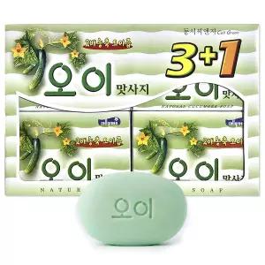 동서 셀그린 오이 맛사지 비누 100g 3+1 (총4개) 바디각질 목욕 샤워 클렌징 세안 세수