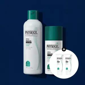 포맨 세트 피지오겔 시카밸런스 카밍 토너 200ml+올인원 플루이드 로션 100ml +(증정) 시카 크림 10ml2개