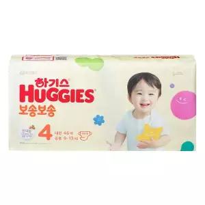 하기스 2024 보송보송 밴드형 기저귀 4단계 공용 46매x1팩