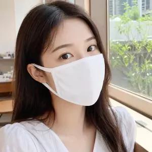 [오즈리빙]마스크 국산 100% 면 블랙 화이트 순면 빨아쓰고 삶아쓰는 대형