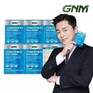 [GNM자연의품격][EPA+DHA 1,000mg/1일] GNM rTG 알티지오메가3 비타민D 60캡슐 x 6박스 / 비타민E 식물성