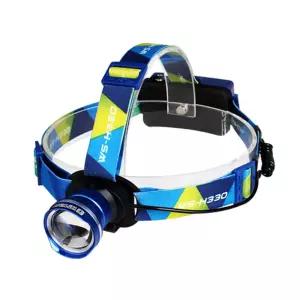 틴틴 WS-H330 LED 충전식 줌 헤드랜턴 블루 킥보드라이트 야간손전등 소형라이트
