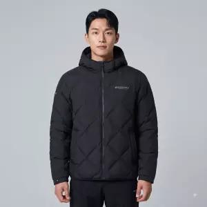 디스커버리 남성 후드 튜브 구스다운 경량패딩 블랙 DMDJ77056 DMDJ77056BKS