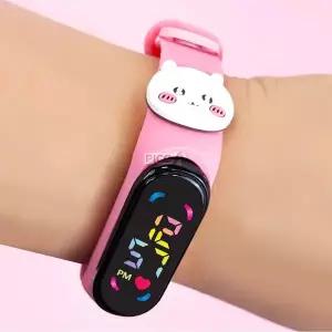[쎄라피트]먼작귀 체인징 코디워치 LED 전자 디지털 어린이 캐릭터 손목시계
