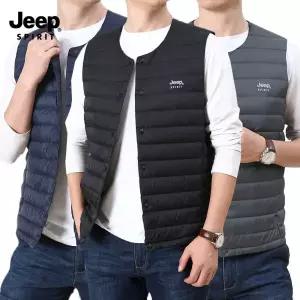 지프 JEEP SPIRIT 다운 베스트  재킷 겨울 남성 오리털 조끼 8909
