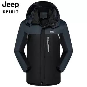 지프 JEEP SPIRIT 겨울 기모 두꺼운 돌격복 남성 아웃도어 등산복 스포츠 재킷