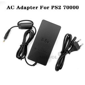 [호환품]PS2 슬림 70000 시리즈 게임 콘솔용 AC 어댑터 플레이스테이션 2 DC 8.5V 충전기 전원 공급 장치