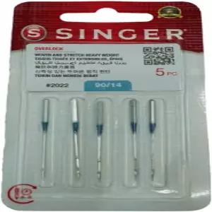 Singer 오버록 세르저 90/14 사이즈용 Generic 5개 정품 크롬 바늘 타입 2022