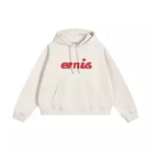 이미스 EMIS COLOR-BLOCK APPLIQUE HOODIE-IVORY