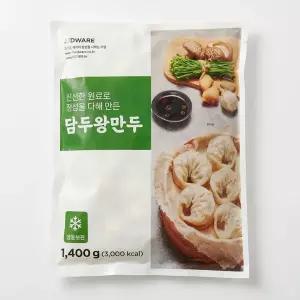 담두 고기왕만두 1.4kg, 만두 냉동 고기 찐만두