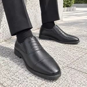 남성 가로레이스 캡토라인 밴딩 슬립온 정장 구두 ZG-NK230