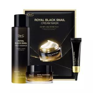 [선물세트/탄력]닥터지 로얄 블랙스네일 스페셜 세트 에센스165ml+크림50ml+아이크림10ml+마스크팩1ea 6093