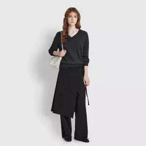 JAJU 26F/W 여 파인울 V넥 긴팔 니트 J116402001